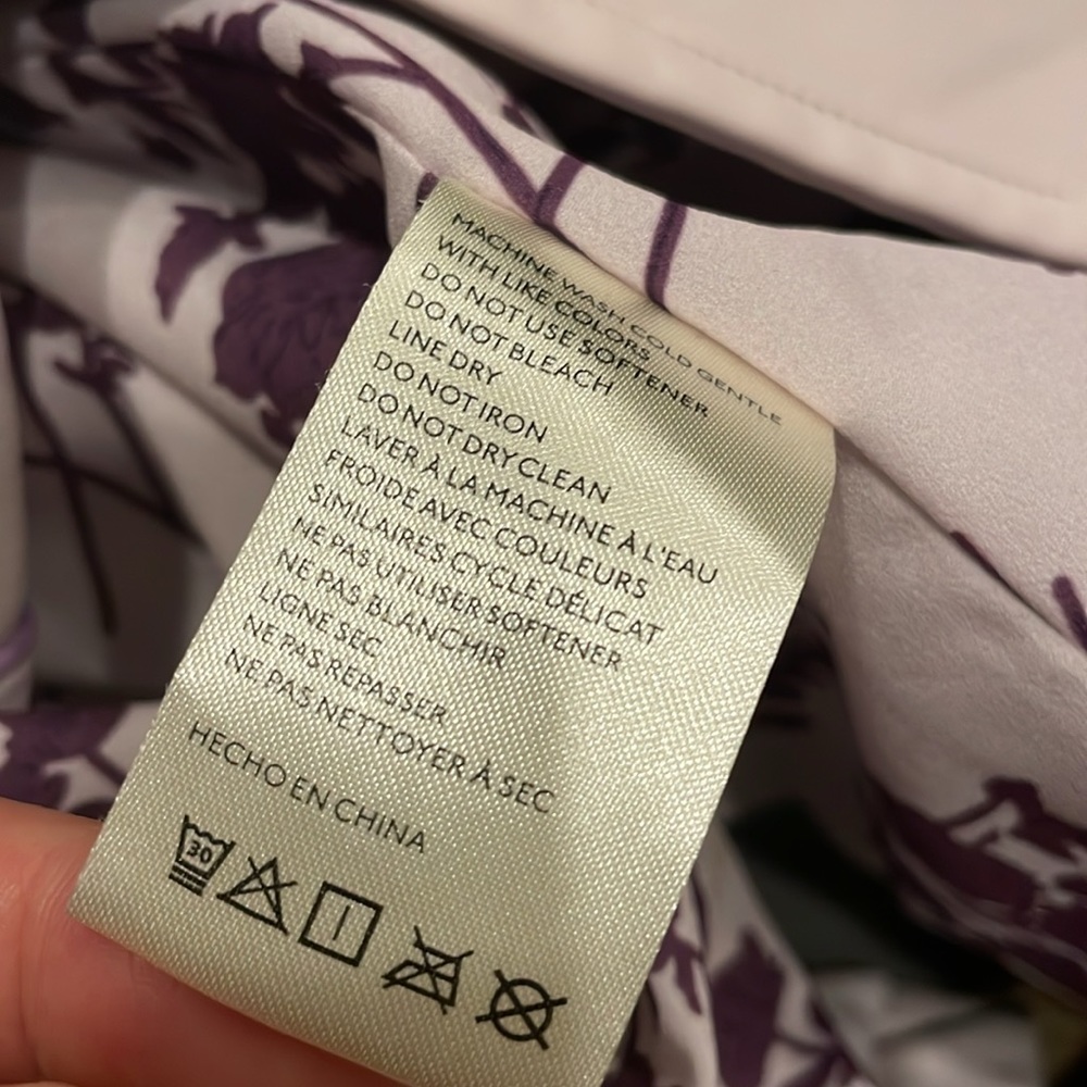 🟪NWT Anthropologie Lavender purple faux leather blazer xs - Picture 13 of 14